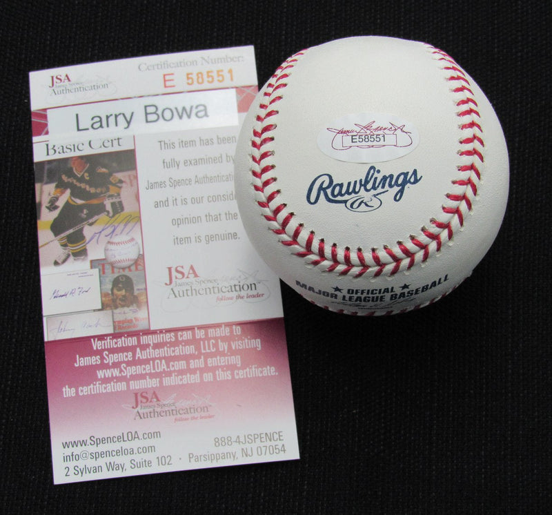 Larry Bowa Signed/Auto Yankees 100th OML Baseball JSA 186795