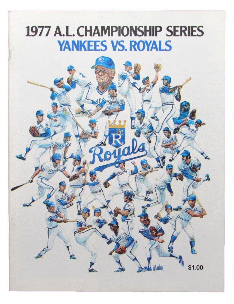 1977 ALCS Program New York Yankees vs. Kansas City Royals