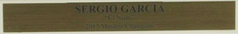 Sergio Garcia Signed/Autographed 2017 Masters Framed Pin Flag JSA 139687