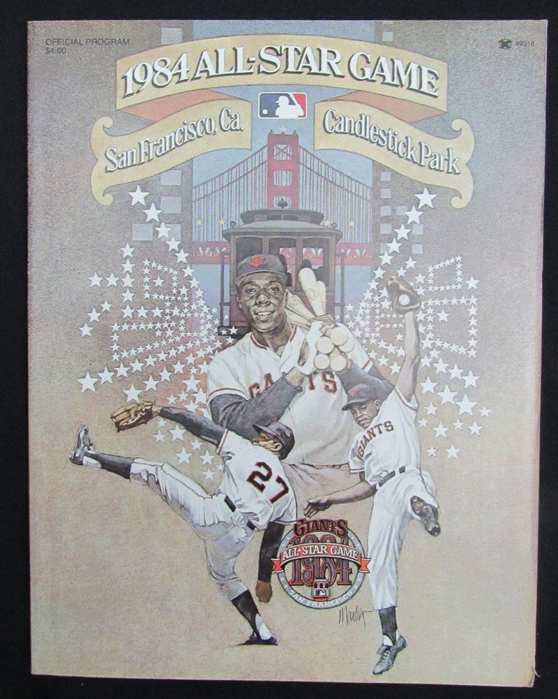 1984 MLB All Star Game Program/Scorecard with Team Inserts-San Francisco