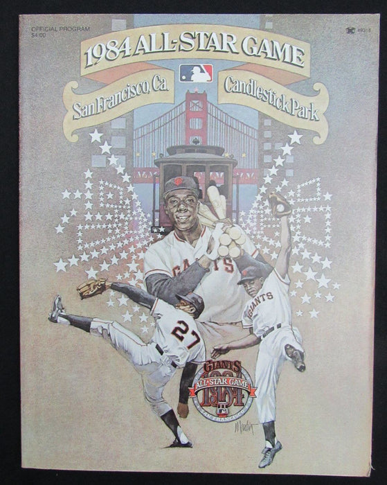 1984 MLB All Star Game Program/Scorecard with Team Inserts-San Francisco