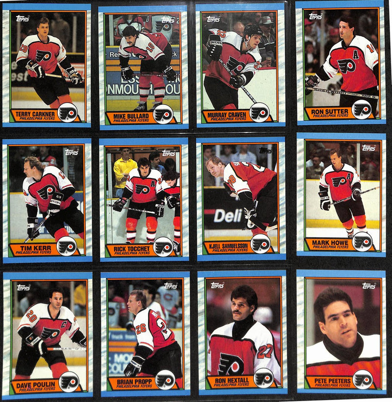 1989-90 Topps Hockey Philadelphia Flyers Complete Team Set (12/12) Cards 189214