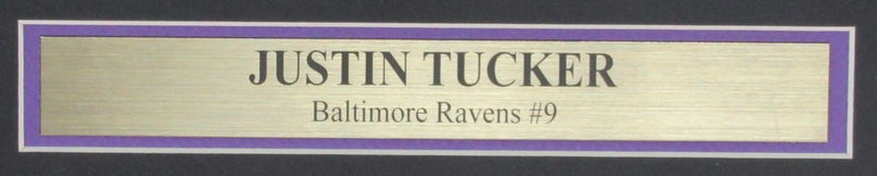 Justin Tucker Signed/Auto 16x20 Photo Baltimore Ravens Framed Beckett 191939