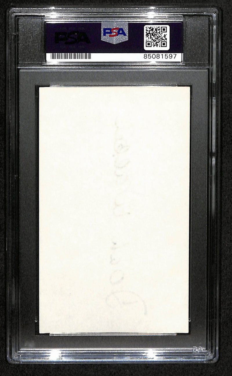 Doak Walker HOF Signed 3x5 Index Card Detroit Lions PSA/DNA 184208