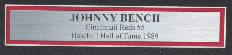 Johnny Bench HOF Signed/Autographed 8x10 Photo Cincinnati Reds Framed JSA 190855