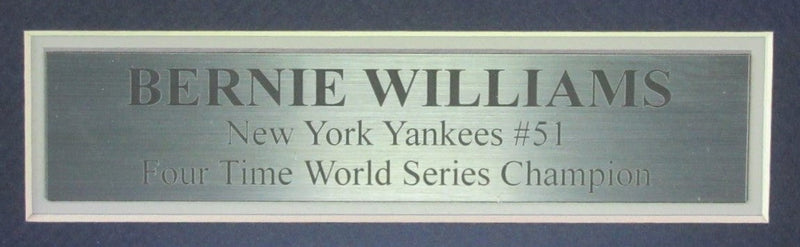 Bernie Williams Autographed Jersey New York Yankees Framed Beckett 188538