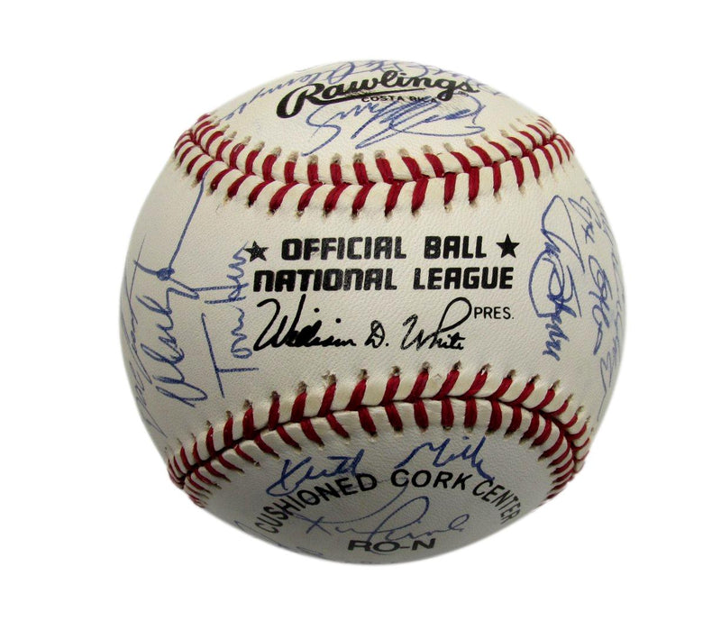 1991 Mets Team Signed by 30 Players ONL Baseball Harrelson Strawberry 187270