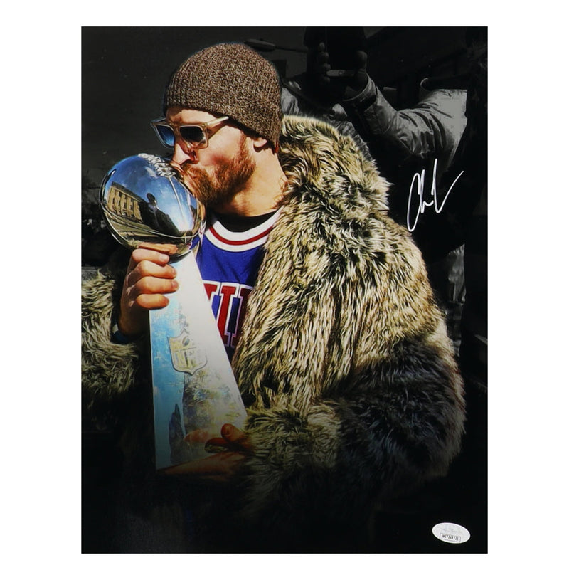 Chris Long Eagles Autographed/Inscribed 11x14 Photo JSA 187502