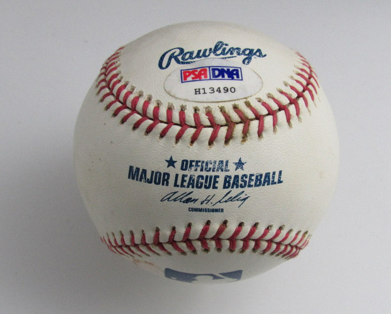 Denny McLain Autographed/Inscribed OML Baseball Oakland A's PSA/DNA 191631
