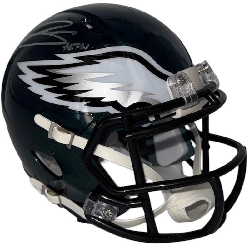 Andrew Mukuba signed Eagles Speed mini helmet alternate view