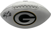 Antonio Freeman signed Green Bay Packers logo football front