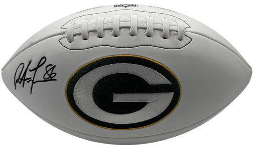 Antonio Freeman signed Green Bay Packers logo football front