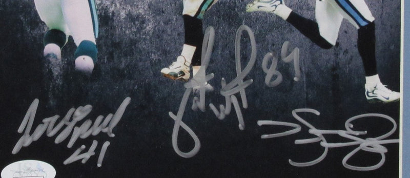Music City Miracle Signed Dyson/Neal/Wycheck Eagles 8x10 Photo Framed JSA 188515