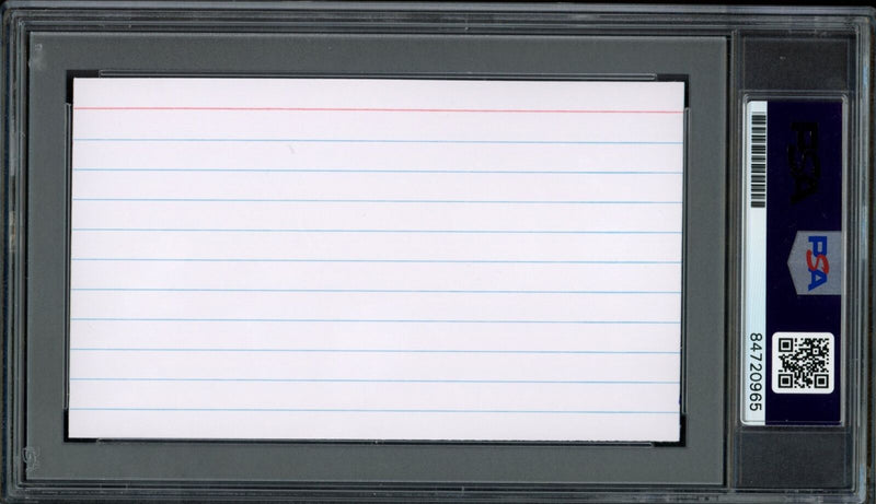 Chuck Thompson HOF Autographed Cut on 3x5 Index Card Baltimore Orioles PSA/DNA