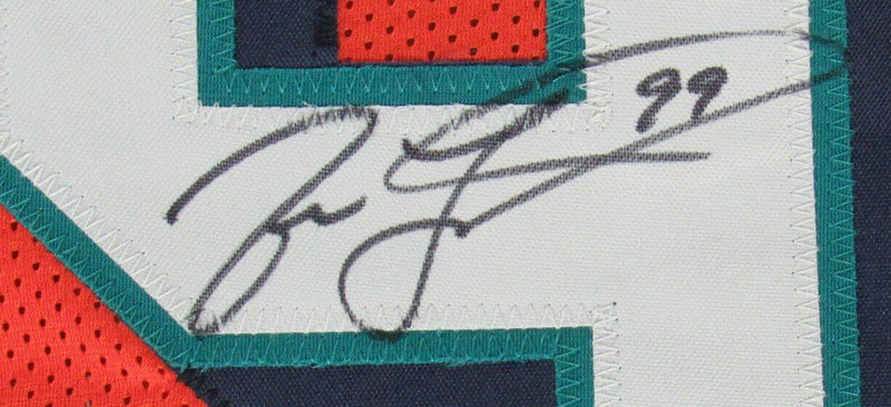 Jason Taylor HOF Signed/Auto Miami Dolphins Custom Football Jersey JSA 166134