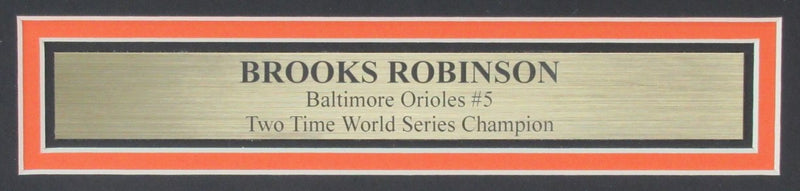 Brooks Robinson HOF Autographed 8x10 Photo Collage Orioles Framed JSA