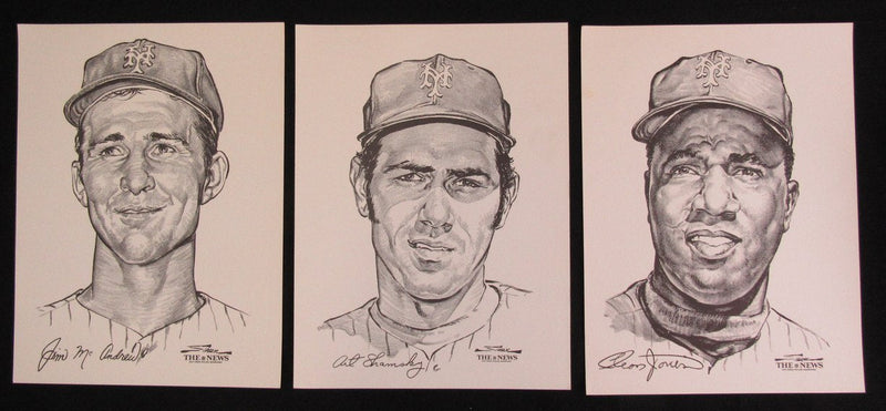 1969 New York Mets Portfolio of Stars Set by Bruce Stark NY Daily News 181392