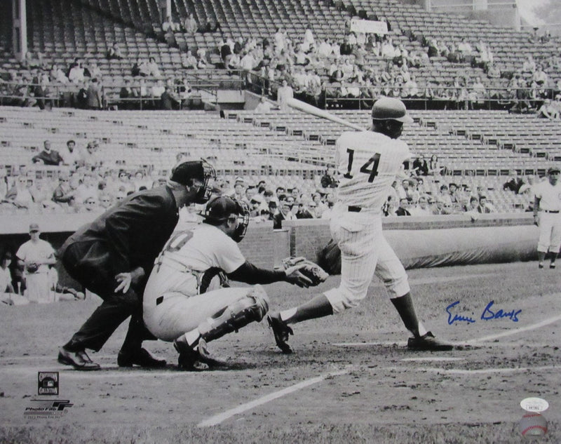 Ernie Banks HOF Signed/Autographed 16x20 Photo Chicago Cubs JSA 191989