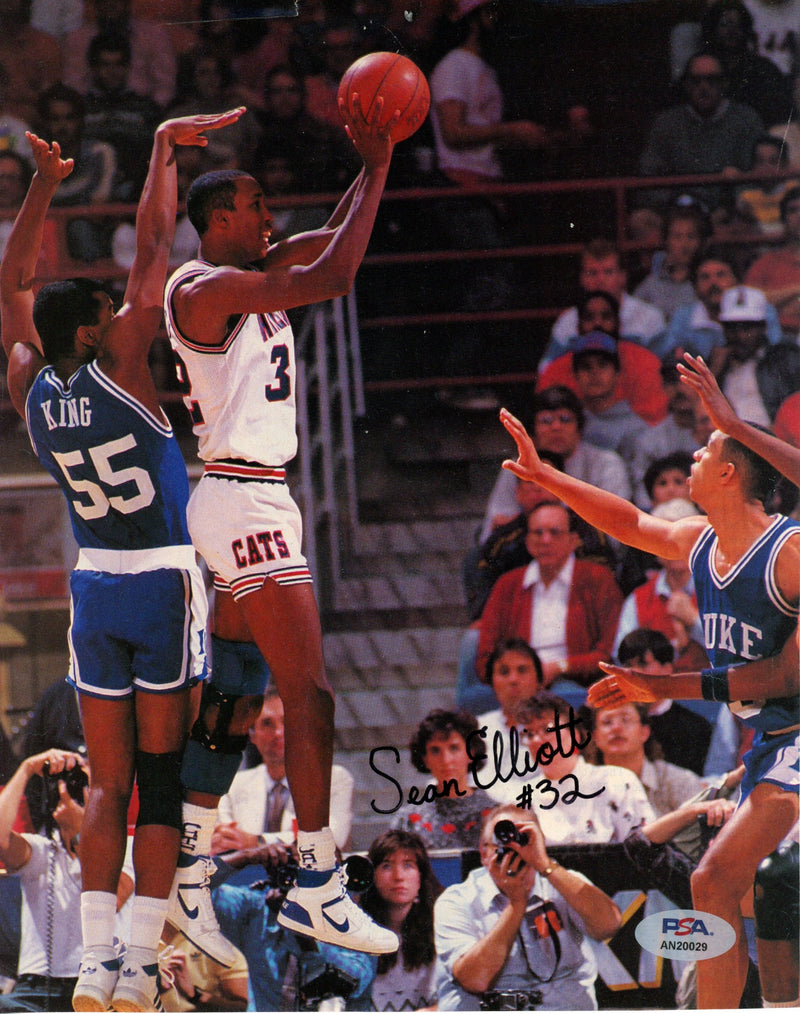 Sean Elliott Signed/Auto 8x10 Magazine Photo Arizona Wildcats PSA/DNA 188060
