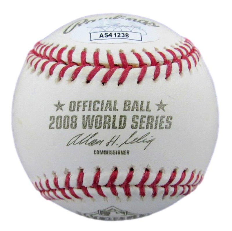 Rudy Seanez Signed/Inscribed 2008 World Series Baseball Phillies JSA 188190