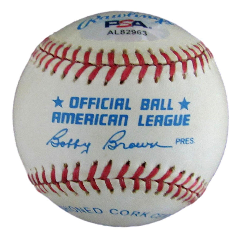 Scott Erickson Autographed Rawlings OAL Baseball Orioles PSA/DNA 176939