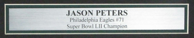 Jason Peters Philadelphia Eagles Autographed 11x14 Super Bowl Photo Framed JSA