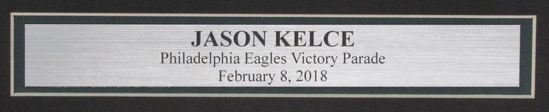 Jason Kelce Signed/Autographed 16x20 Podium Photo Eagles Framed PSA/DNA 189785
