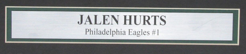 Jalen Hurts Autographed 16x20 Photo Philadelphia Eagles Framed JSA