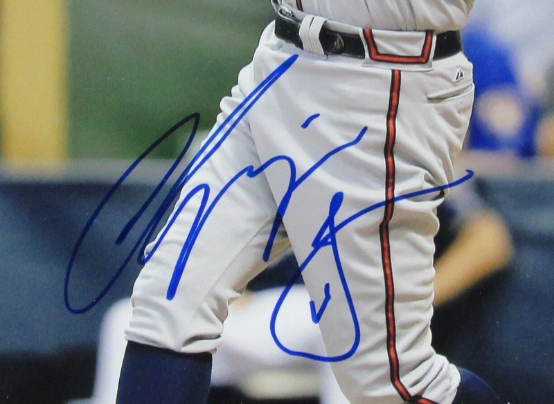 Chipper Jones HOF Autographed 11x14 Photo Atlanta Braves Framed JSA
