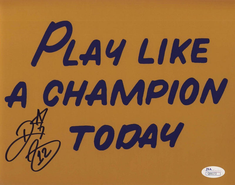 Ricky Waters Notre Dame Play Like A Champion Signed 8x10 Photo JSA 136790