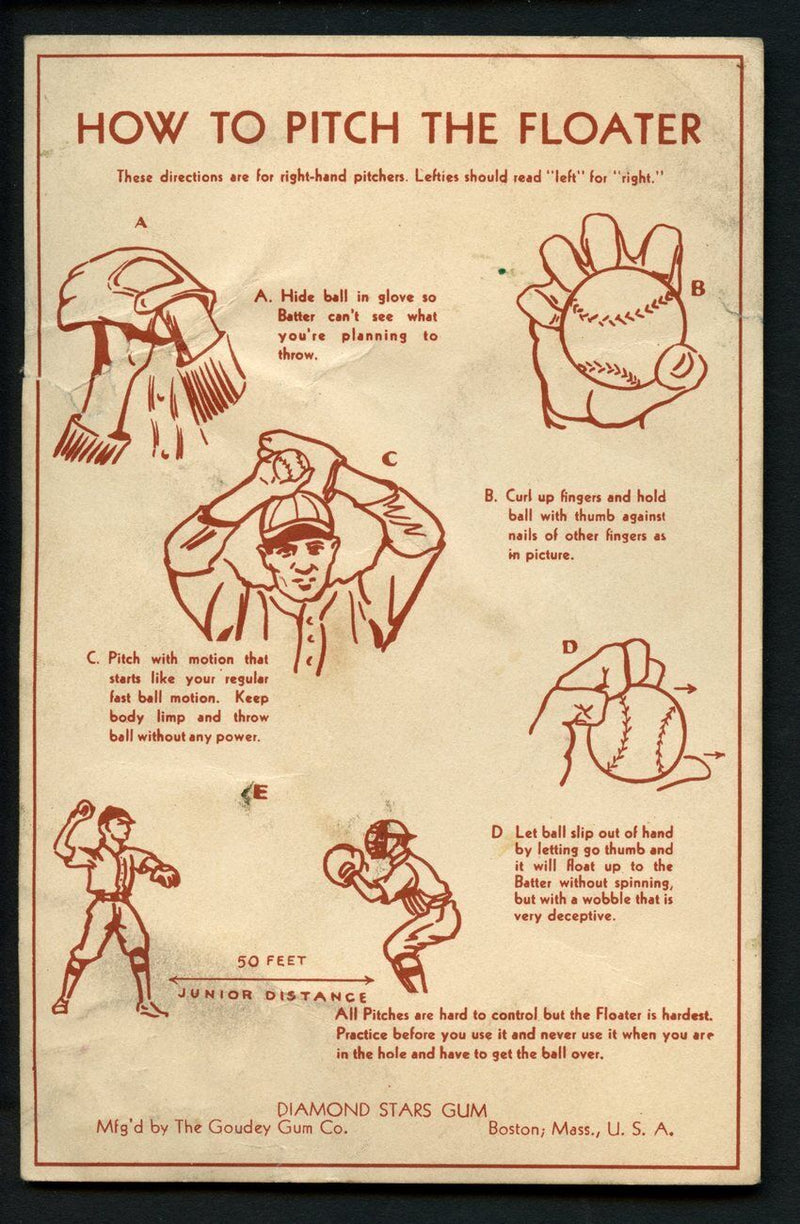 1939 Goudey Premiums R303-B Rudy York Damaged Small Tear