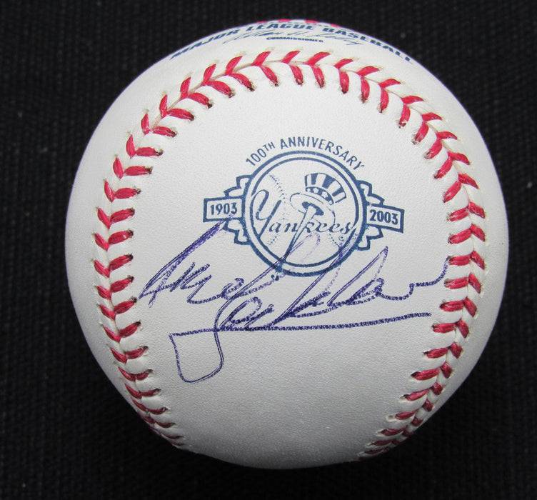 Gene Locklear Signed/Auto Yankees 100th OML Baseball JSA  186885