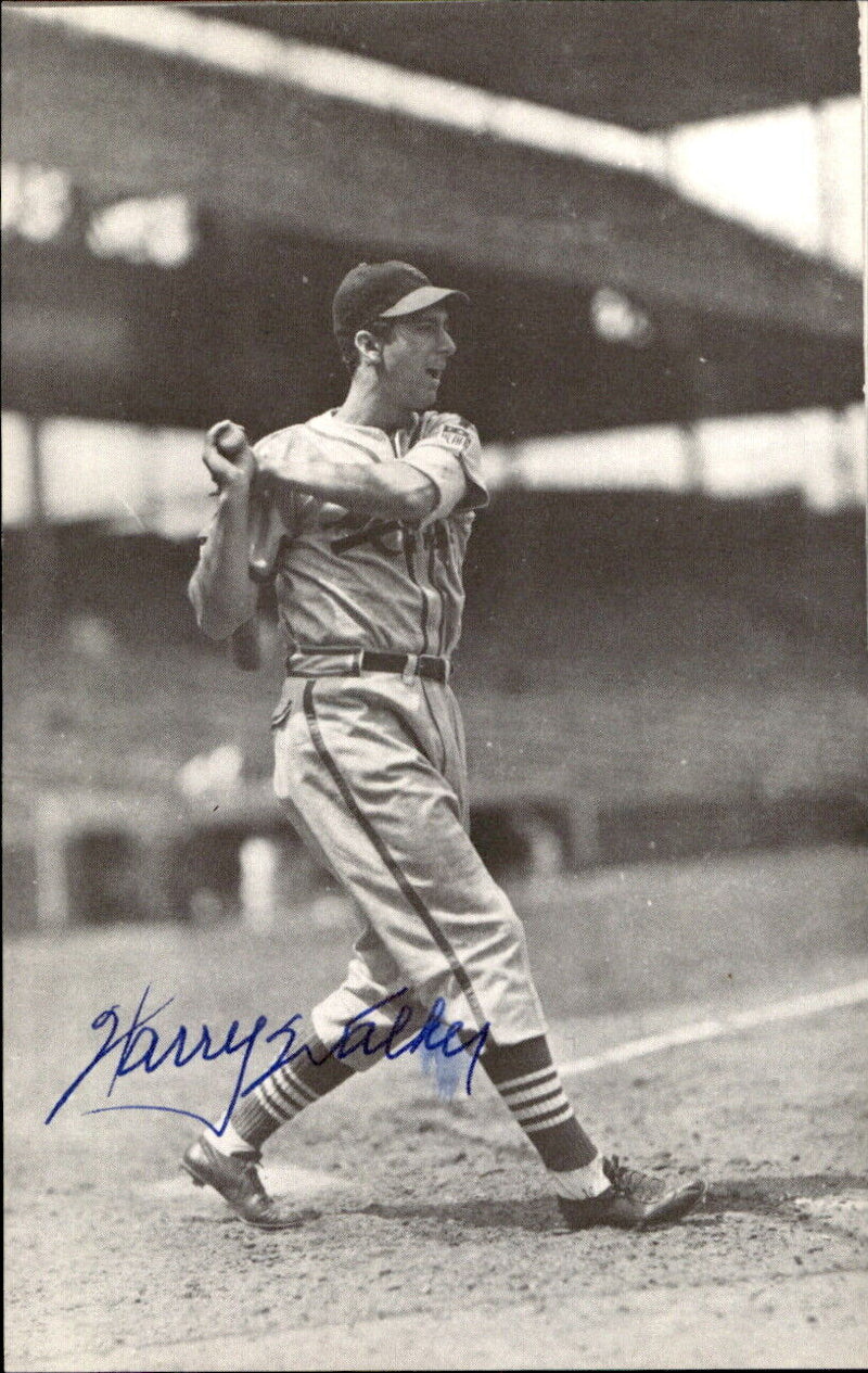 Harry Walker Cardinals d. 1999 Signed/Autographed 3x5  Photo 179296