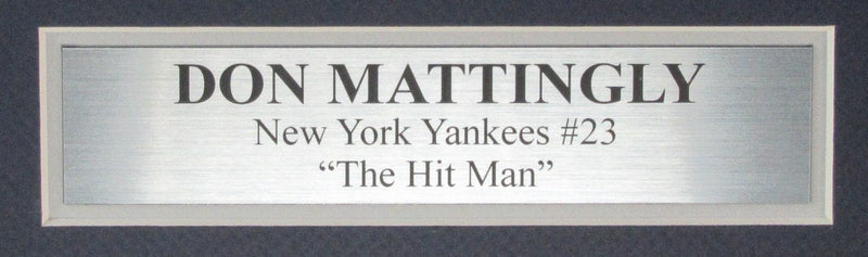 Don Mattingly Signed/Auto White Yankees Baseball Jersey Framed Beckett 192202