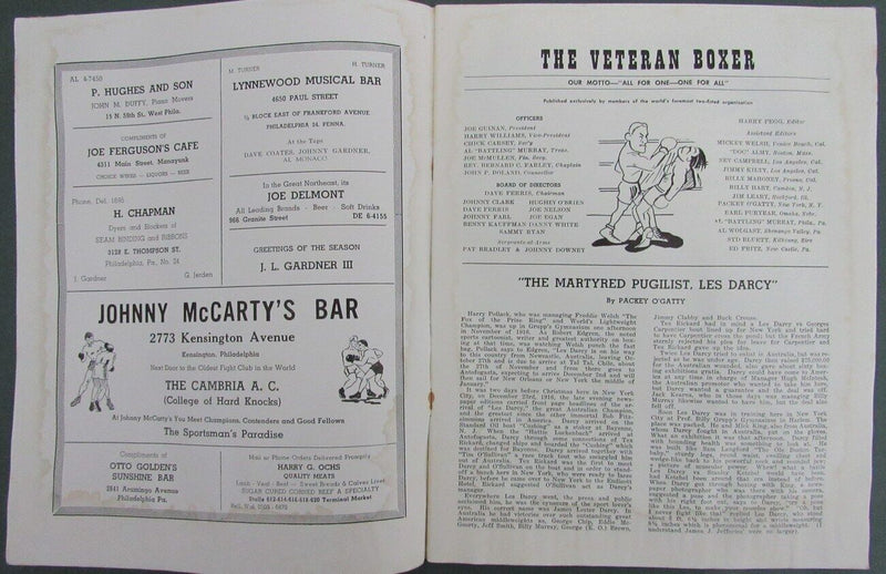 The Veteran Boxer Magazine Two Star Issue Stanley Ketchel 167717