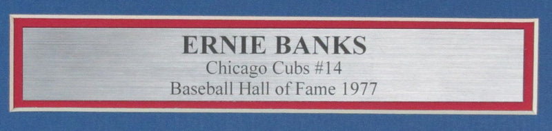 Ernie Banks HOF Signed/Autographed 8x10 Photo Chicago Cubs Framed JSA 190849