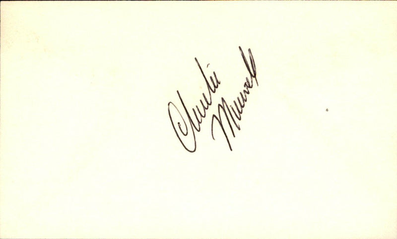 Charlie Maxwell Red Sox/Orioles Signed/Autographed 3x5 Index Card 162521