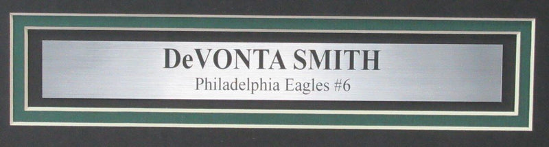 DeVonta Smith Autographed 16x20 Photo Eagles Framed PSA/DNA 177471