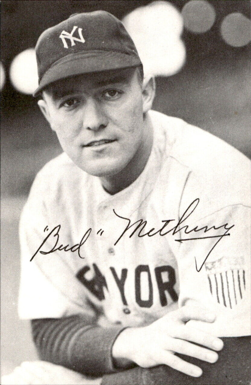Bud Metheny NY Giants d. 2003 Signed/Autographed 3x5  Photo 178630