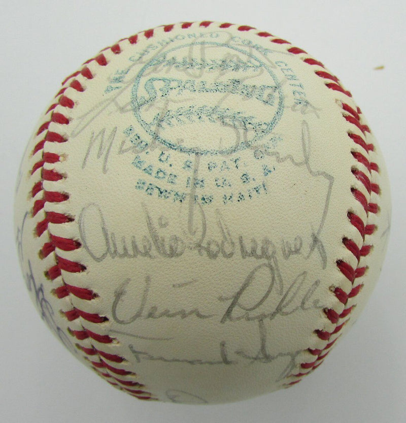1975 Detroit Tigers Team Signed by 26 OAL Baseball Lolich Brown 149802