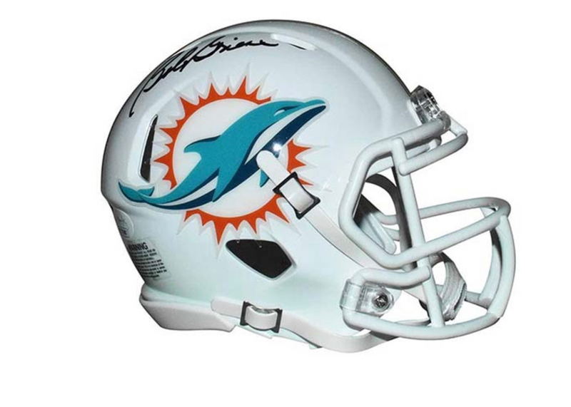 Bob Griese Autographed Miami Dolphins Speed Mini Replica Football Helmet (JSA)