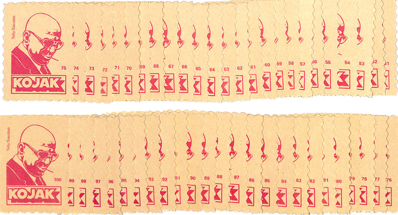 1975 Monty Gum Kojak Picture Puzzle Cards Set (1-100)  181200