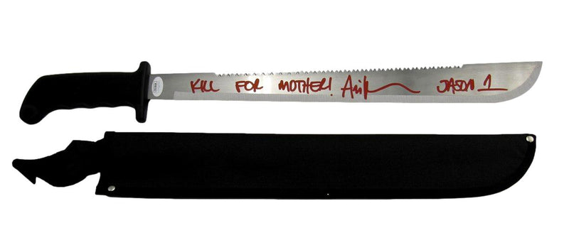 Ari Lehman Signed/Inscribed Machete "Friday the 13th" JSA 191578