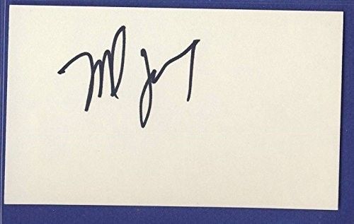 Mike Fanning Notre Dame Signed/Auto 3x5 Index Card