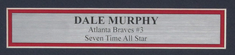 Dale Murphy Signed/Inscribed 8x10 Photo Atlanta Braves Framed JSA 185506