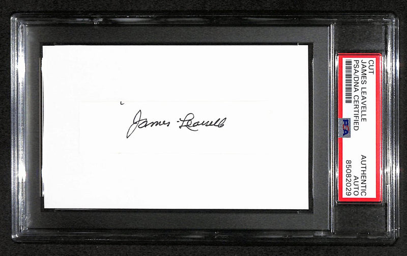 James Leavelle Signed/Auto Cut on 3x5 Index Card Police Officer PSA/DNA 184271