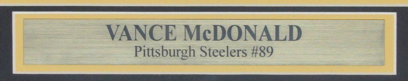 Vance McDonald Steelers Signed/Autographed 8x10 Color Photo Framed  JSA 140838