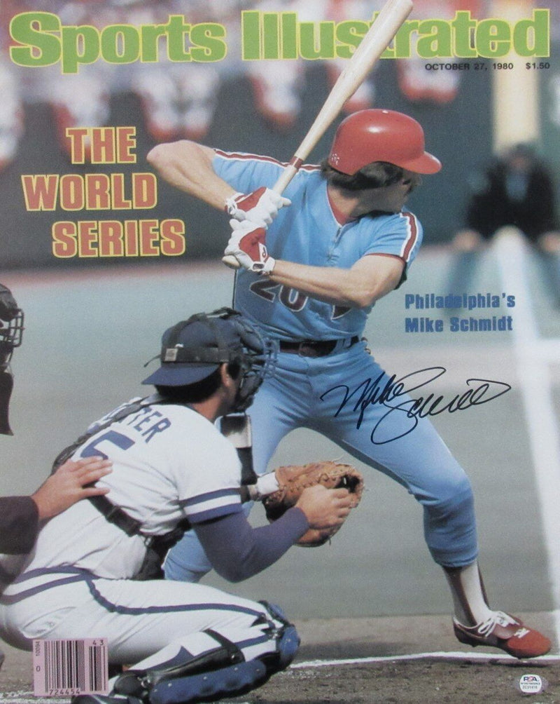 Mike Schmidt HOF Autographed 16x20 Photo Philadelphia Phillies PSA/DNA 177560