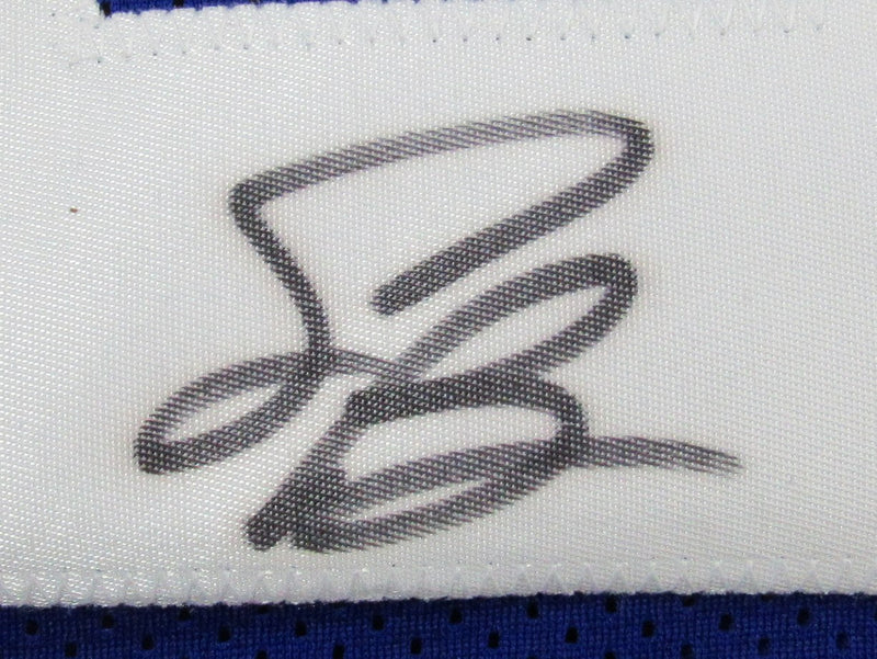 Saquon Barkley Signed Blue Custom Football Jersey New York Giants Beckett 186597