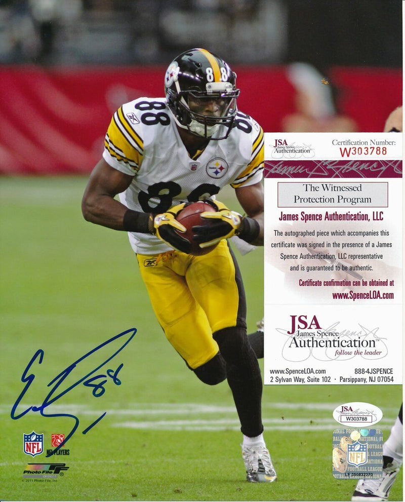 Emanuel Sanders Steelers Signed/Autographed 8x10 Photo JSA 140451
